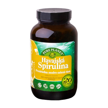 Havajská spirulina na odkyslenie